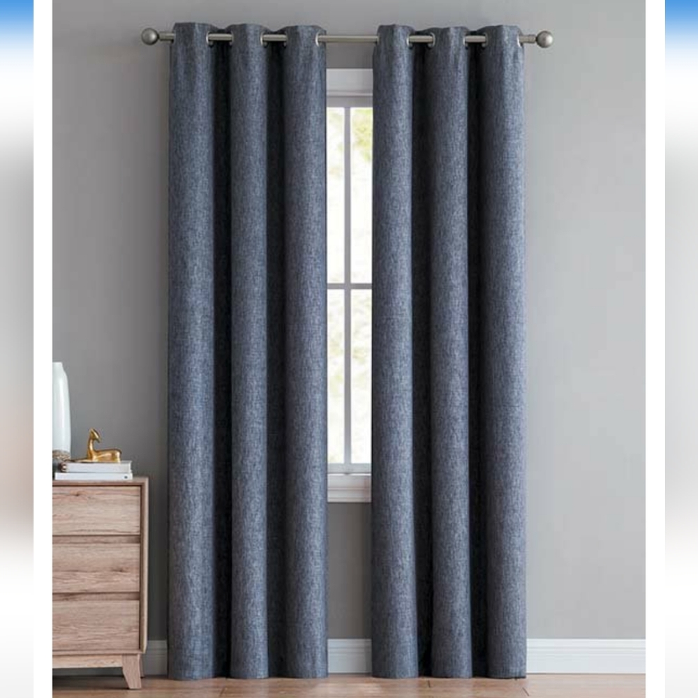 NWOT Smoke Blackout 95" curtains